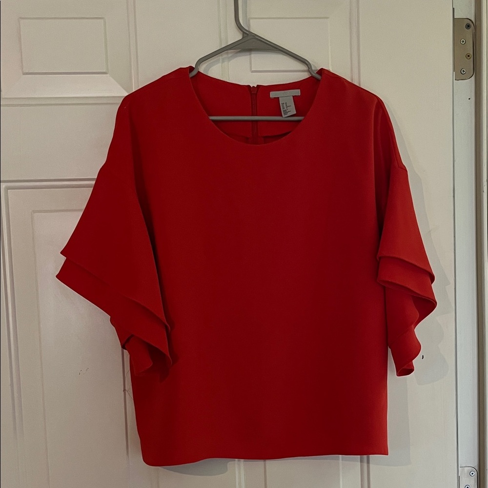 H&M Vibrant Red Blouse